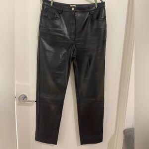 Aritzia Wilfred Faux Leather Pants (Size 14)